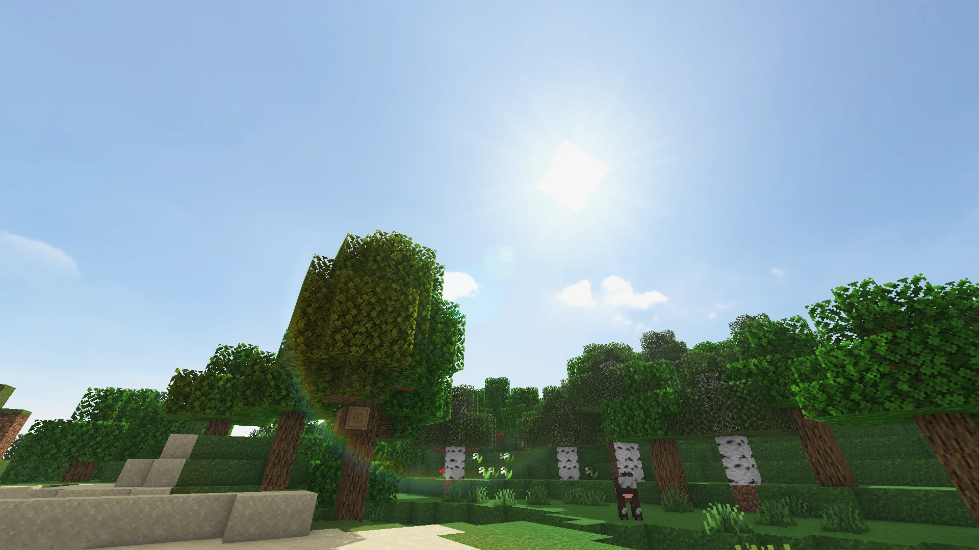 Minecraft Sky with SORA Shaders
