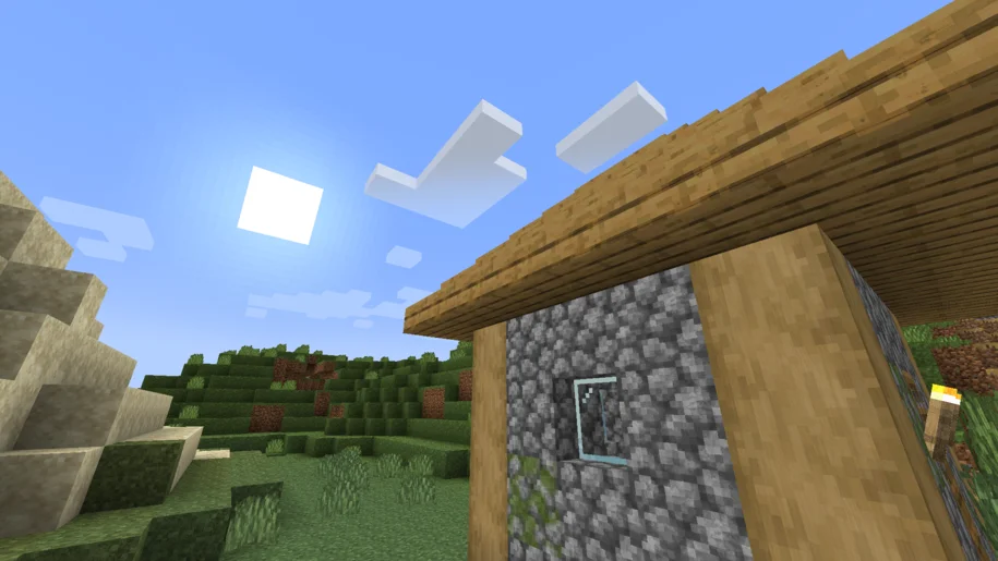 Minecraft village house with HardTop VanillaAccurate