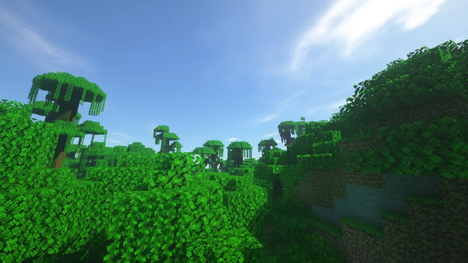 Minecraft Jungle with SEUS Renewed