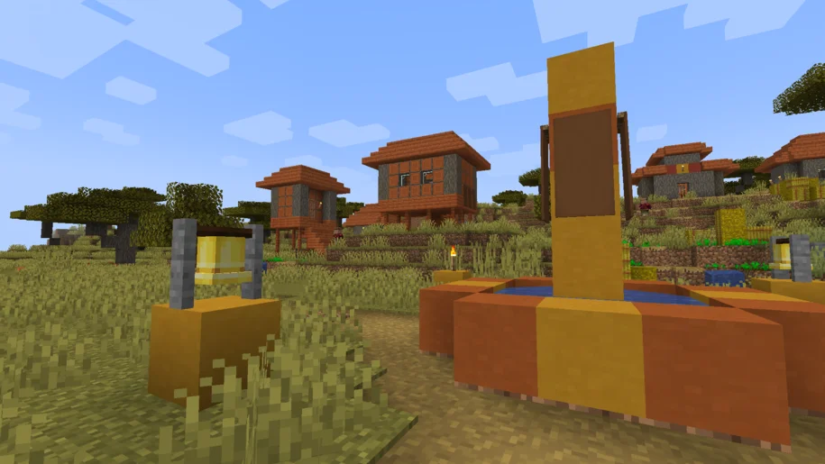 Minecraft savannah village