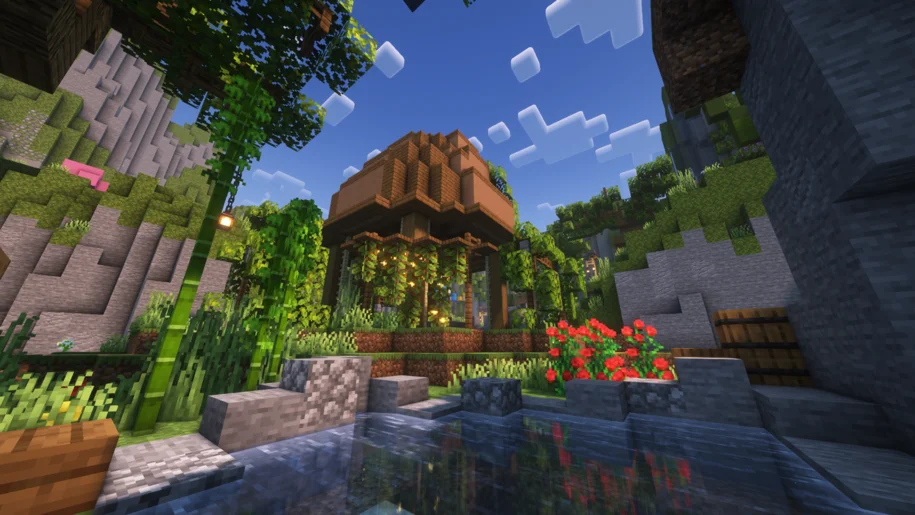 Pool in Minecraft with Complementary Reimagined shaders