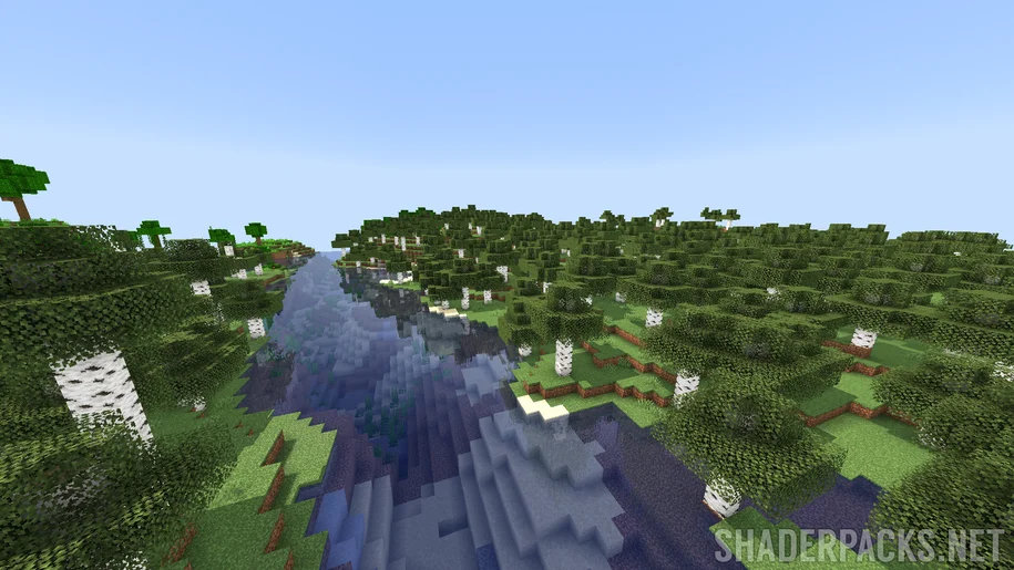Minecraft scenery with Miniature Shaders